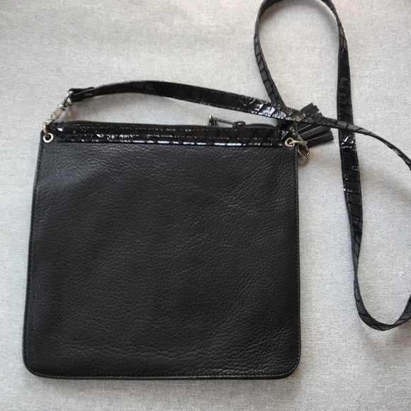 Vintage black leather purse - Picture 2 of 3